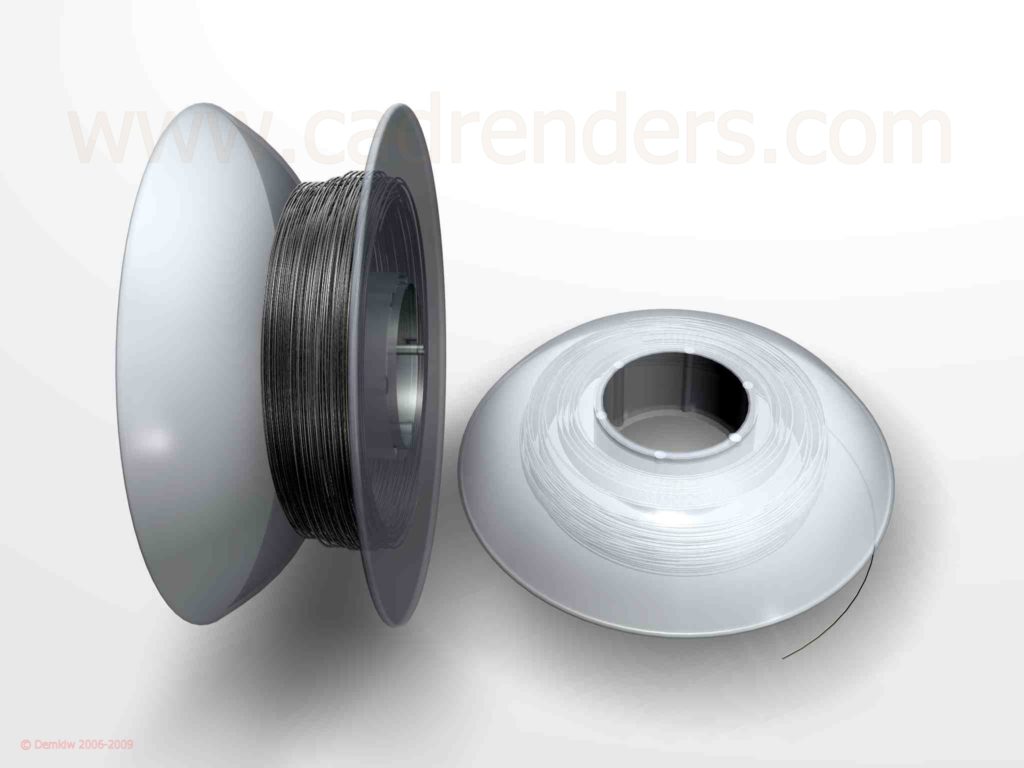 Plastics Product and Silver Wire Model and Render
